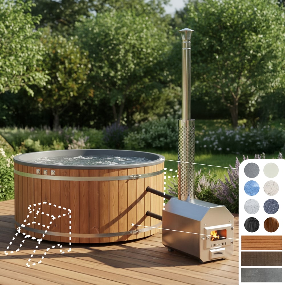 Configure Hot Tub Round | External heater | 6-8 Persons