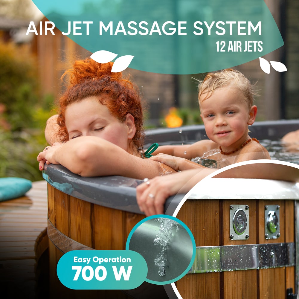Wood Fired Hot Tub with Jets | Quick Delivery | Verta™