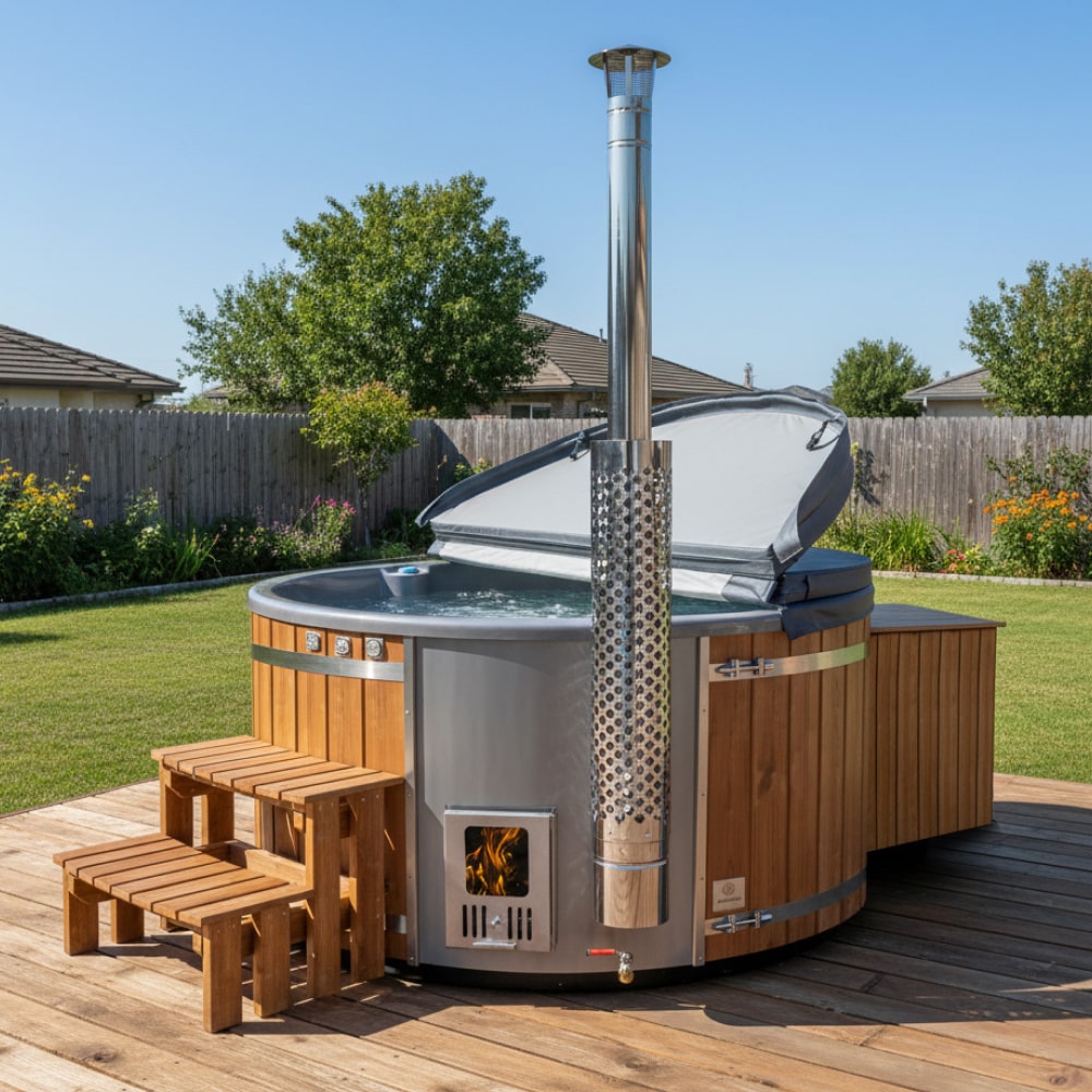 Premium Sand Filter XL Wood Fired Hot Tub | Optimal configuration