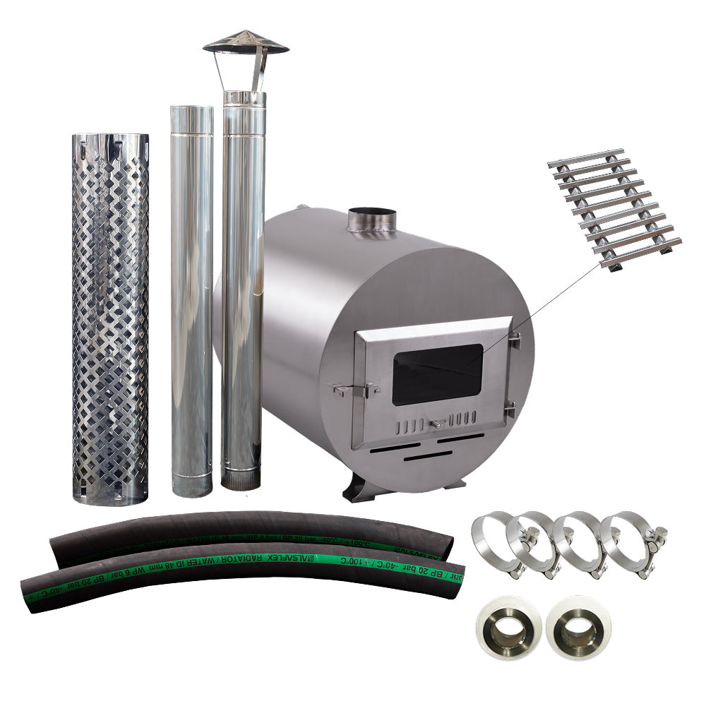 External heater UKO Fire barrel for hot tub AISI304