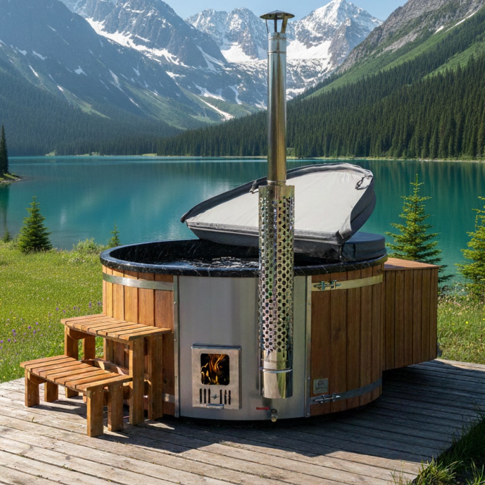 Premium Sand Filter Wood Fired Hot Tub | Best Configuration