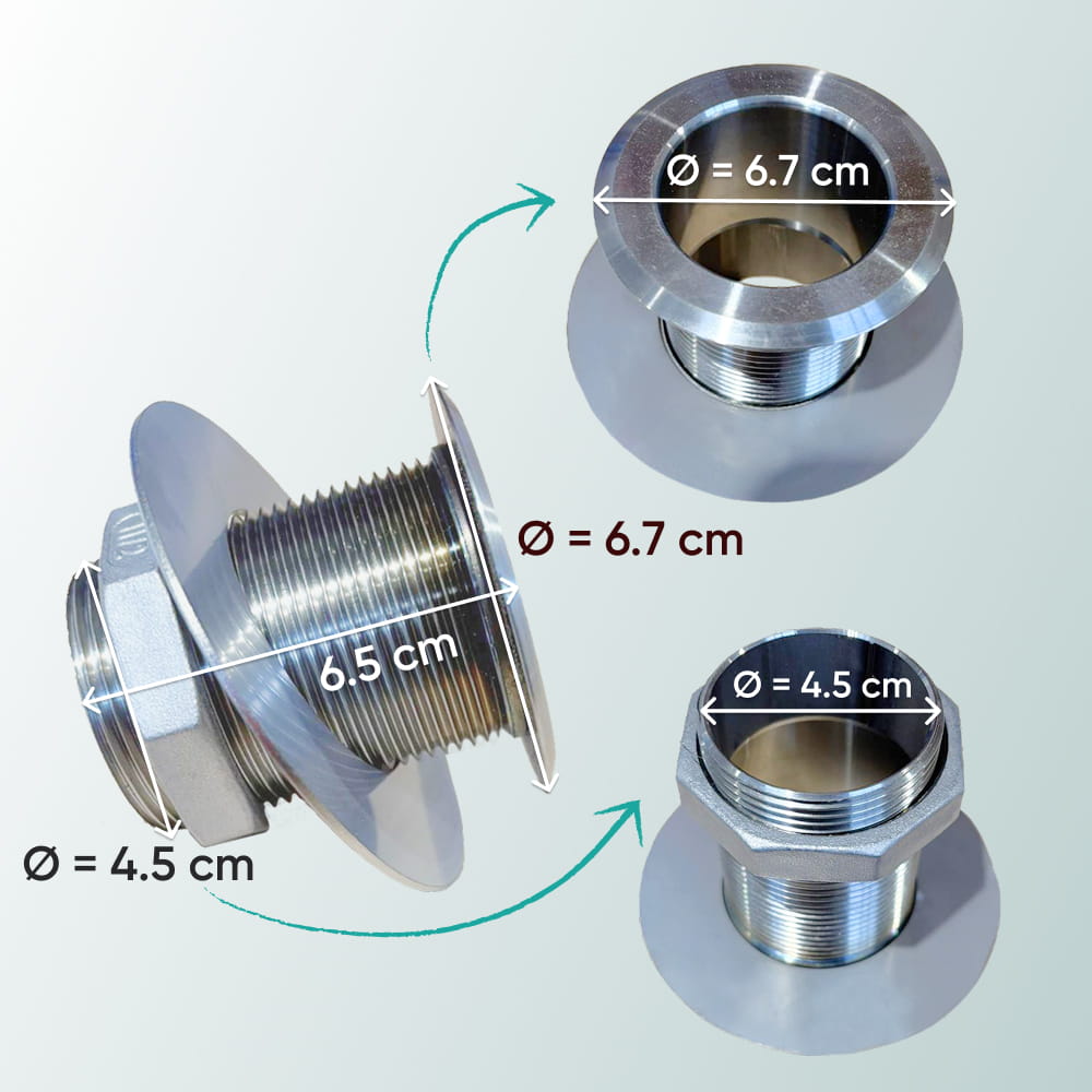 26 kW Full Kit UKO Octa S Wood Burning Hot Tub Stove | Stainless Steel AISI 304