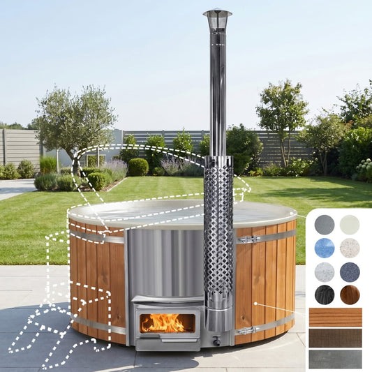 Configure Wood Fired Hot Tub XL for 6-8  | Horizon Heater