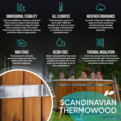 Wood Fired Hot Tub with Jets | Quick Delivery | Verta™