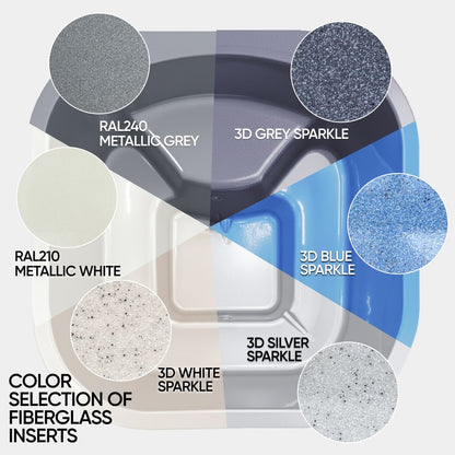 Square Wood Fired Hot Tub for 4-6 with Premium Filter & Targeted Massage with 24 Hydro Jets | Integrated stove
