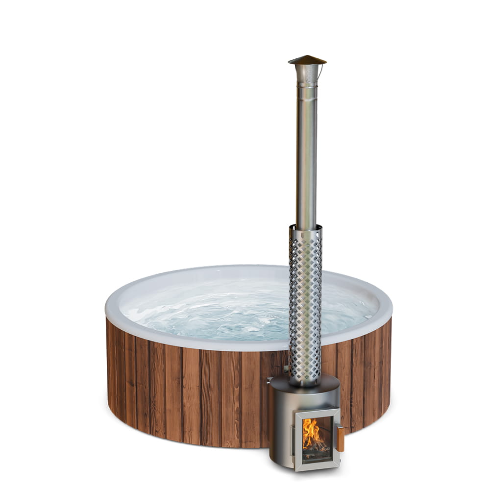 Easy-Entry Wood-Fired Hot Tub for 3-4 | Configure Yourself