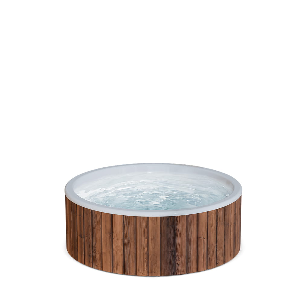 Lowline – Wood Fired Hot Tub for 3-4 | Flat-Bottom, Fits Narrow Gates, Configurable