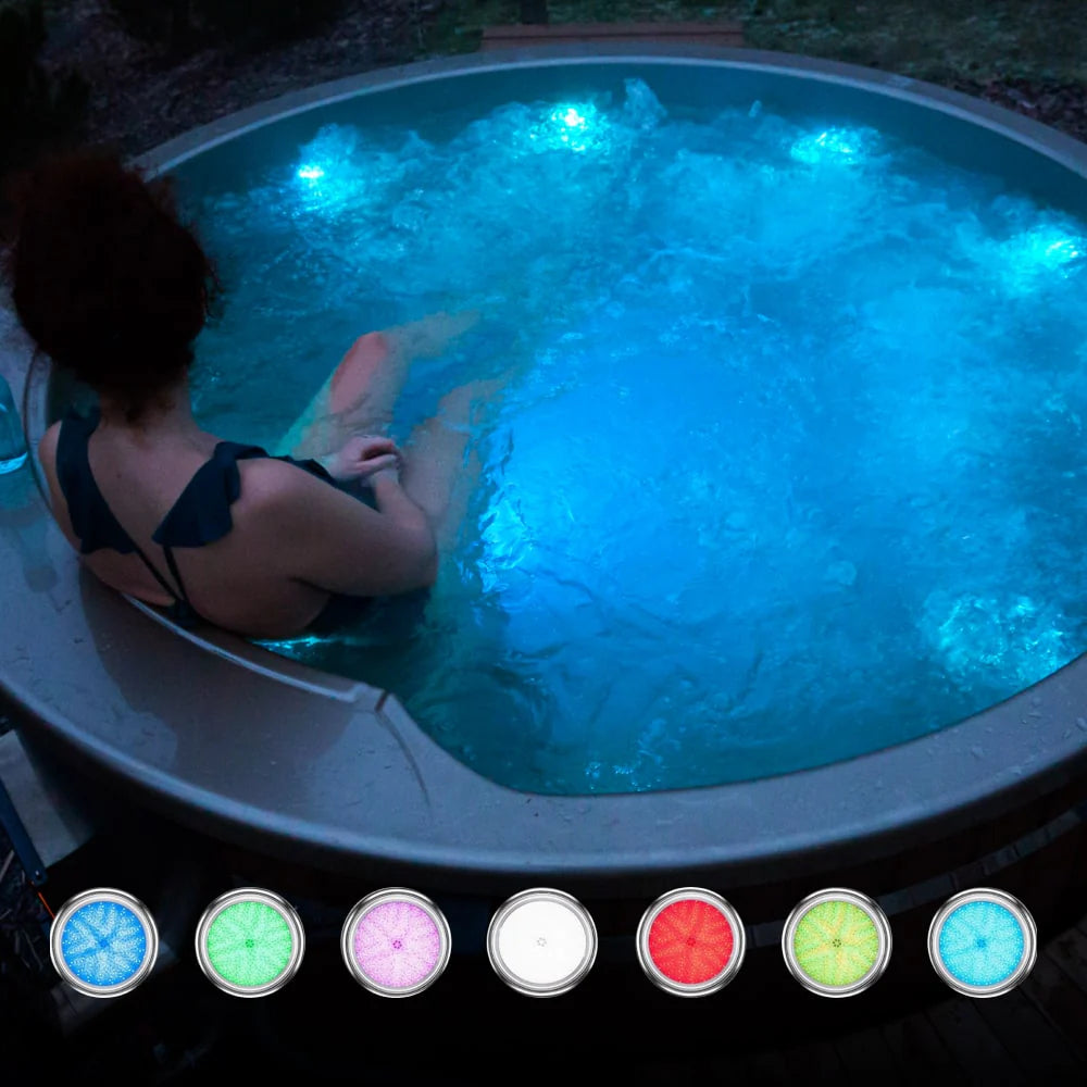LED Lighting for Wood-Fired Hot Tubs