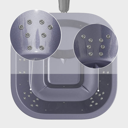 Square Wood Fired Hot Tub for 4-6 with Premium Filter & Targeted Massage with 24 Hydro Jets | Integrated stove