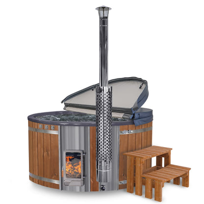 Super Offer Wood Fired Hot Tub with Jets  | Quick Delivery | Verta™
