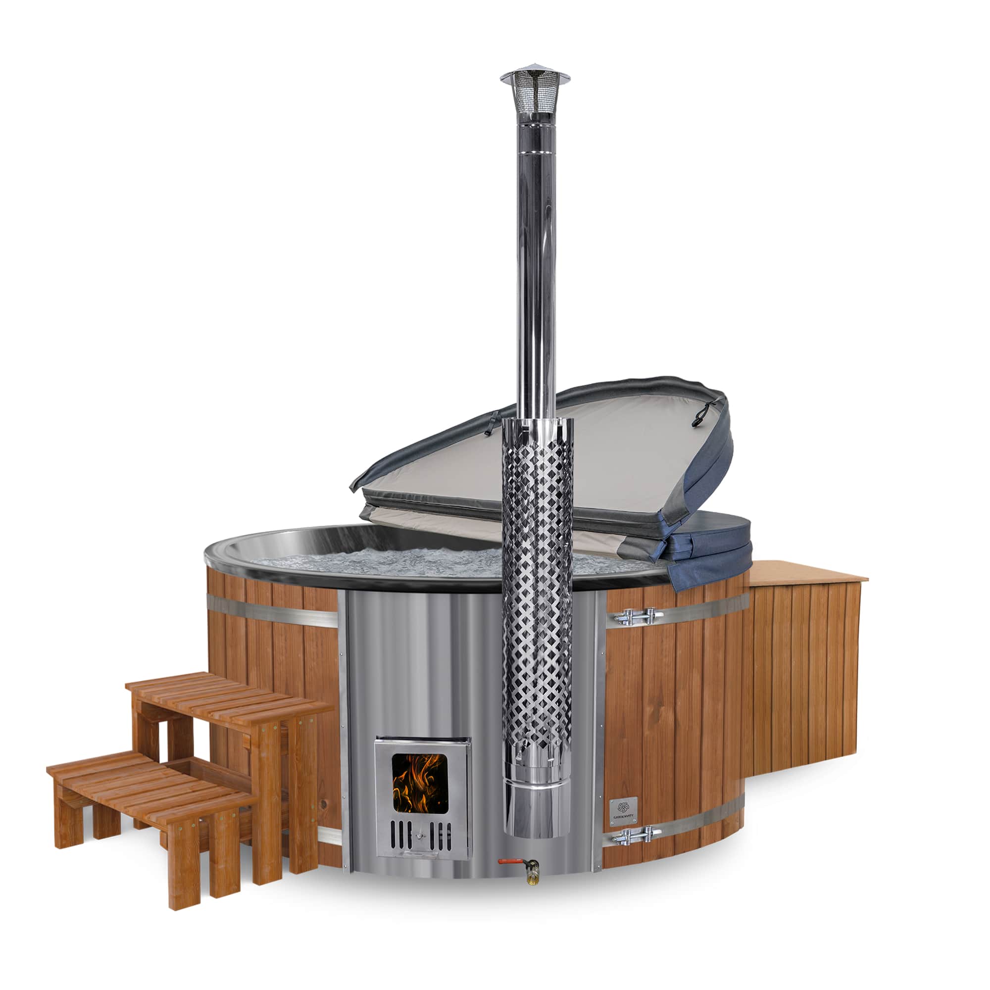 Premium Sand Filter XL Wood Fired Hot Tub | Best Configuration