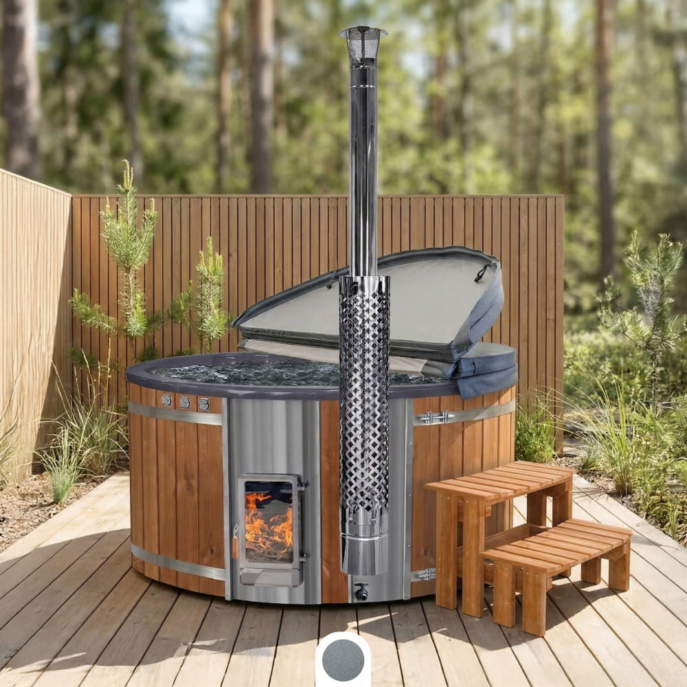 Super Offer Wood Fired Hot Tub with Jets  | Quick Delivery | Verta™