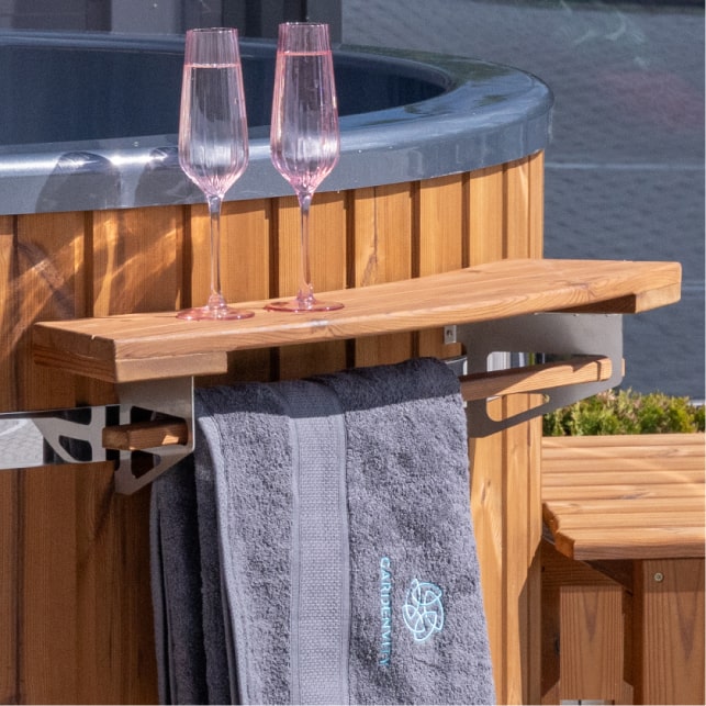Advanced Wood Fired Hot Tub Shelf