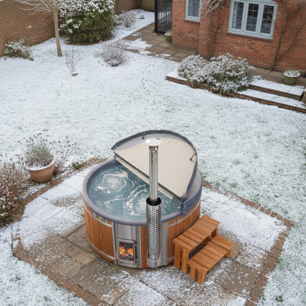 Super Offer Wood Fired Hot Tub with Jets  | Quick Delivery | Verta™