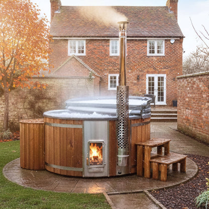 Premium Sand Filter Wood Fired Hot Tub with Jets | Quick Delivery | Verta™